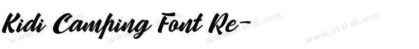 Kidi Camping Font Re字体转换